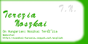 terezia noszkai business card